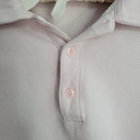 Sunday Best Cropped Rugby Fleece Polo Size Small Women's - Picture 3 of 7